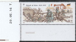 FRANCE 2016 BATAILLE DE VERDUN NEUF YT 5063 + BDF A DATE - Unused Stamps