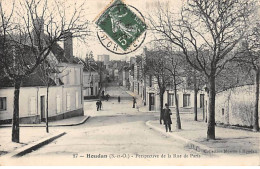 HOUDAN - Perspective De La Rue De Paris - Très Bon état - Houdan