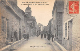 SAINT AUBIN DU CORMIER - La Rue Du Château, Au Fond La Place Du Carroir - Très Bon état - Autres & Non Classés