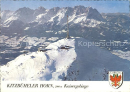 72470766 Kitzbuehel Tirol Kitzbueheler Horn Blick Zum Kaisergebirge Winterpanora - Andere & Zonder Classificatie