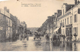 CREIL - Inondation De L'Oise 1910 - Avenue De La Gare - Très Bon état - Creil