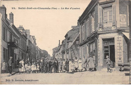 SAINT JUST EN CHAUSSEE - La Rue D'Amiens - Très Bon état - Saint Just En Chaussee