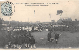 LENS - Fêtes Des 11 Et 12 Juin 1905 - Présentation Des Drapeaux - Très Bon état - Lens