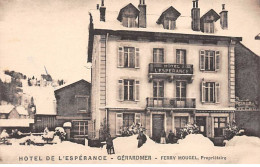 GERARDMER - Hotel De L'Espérance - Très Bon état - Gerardmer