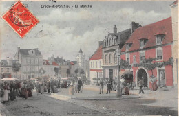 CRECY EN PONTHIEU - Le Marché - Très Bon état - Crecy En Ponthieu