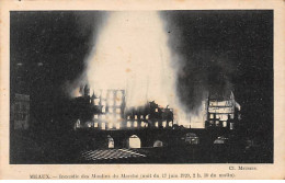 MEAUX - Incendie Des Moulins Du Marché 1920 - Très Bon état - Meaux