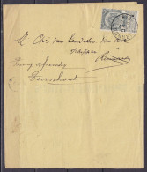 Imprimé Affr. N°53 Càd TURNHOUT /17 JANV 1904 Pour RUMST - Retour TURNHOUT (au Dos: Note Facteur "Onbekend Te Rumst" & C - 1893-1907 Wappen
