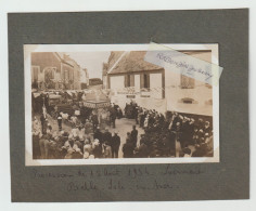 PHOTO ANCIENNE - 56 - BELLE-ILE-en-MER - LOCMARIA Procession Du 15 Août 1934 Belle-île-en-mer - RARE - Photo 11,5cm S 7 - Belle Ile En Mer