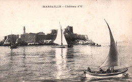 (RECTO / VERSO) MARSEILLE - CHATEAU D' IF AVEC VOILIER - CPA - Festung (Château D'If), Frioul, Inseln...