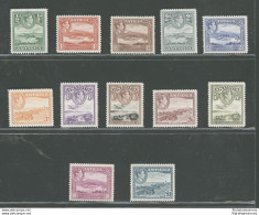 1938 ANTIGUA, Stanley Gibbons N. 98/109, Effige In Riquadro Di Giorgio VI, 12 Valori - MH* / MNH** - Andere & Zonder Classificatie