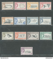 1956 ASCENSION, Stanley Gibbons N. 57-69, Elisabetta II - Animali E Vedute, 13 Valori - MNH** - Andere & Zonder Classificatie