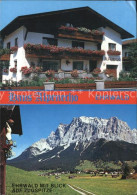 72468869 Ehrwald Tirol Haus Alpenecho Pension Blick Zur Zugspitze Wettersteingeb - Other & Unclassified