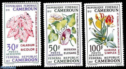 Cameroon 1969 Flowers Expo 3v, Mint NH, Nature - Flowers & Plants - Kamerun (1960-...)