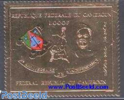 Cameroon 1970 Independence 1v Gold, Mint NH, History - Various - Coat Of Arms - Politicians - Maps - Geografía