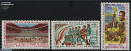 Cameroon 1970 Football Games 3v, Mint NH, Sport - Football - Kameroen (1960-...)