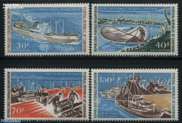 Cameroon 1971 Fishing 4v, Mint NH, Nature - Transport - Fishing - Ships And Boats - Fishes
