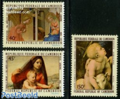 Cameroon 1971 Christmas 3v, Mint NH, Nature - Religion - Cattle - Angels - Christmas - Christentum