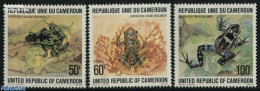 Cameroon 1978 Frogs 3v, Mint NH, Nature - Frogs & Toads - Reptiles - Cameroon (1960-...)