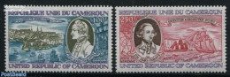 Cameroon 1978 James Cook 2v, Mint NH, History - Transport - Explorers - Ships And Boats - Esploratori