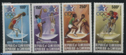 Cameroon 1984 Olympic Games Los Angeles 4v, Mint NH, Sport - Cycling - Handball - Olympic Games - Volleyball - Radsport
