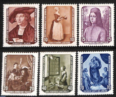 Germany, DDR 1955 Paintings 6v, Unused (hinged), History - Netherlands & Dutch - Art - Dürer, Albrecht - Paintings - .. - Unused Stamps