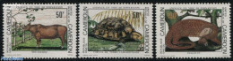 Cameroon 1981 Endangered Animals 3v, Mint NH, Nature - Animals (others & Mixed) - Reptiles - Turtles - Camerún (1960-...)