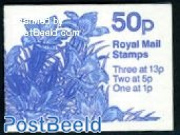 Great Britain 1988 Def. Booklet, Edinburgh Gentiana, Mint NH, Nature - Flowers & Plants - Stamp Booklets - Unused Stamps