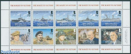 British Indian Ocean 2005 End Of World War II 10v M/s, Mint NH, History - Transport - American Presidents - Churchill .. - Sir Winston Churchill