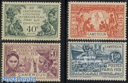 Cameroon 1931 Colonial Exposition 4v, Mint NH, History - Transport - Ships And Boats - Schiffe