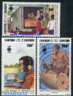 Cameroon 1983 World Communication Year 3v, Mint NH, Science - Transport - Int. Communication Year 1983 - Telecommunica.. - Télécom