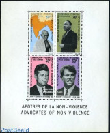 Cameroon 1968 Politicians S/s, Mint NH, History - Various - American Presidents - Gandhi - Nobel Prize Winners - Maps - Mahatma Gandhi