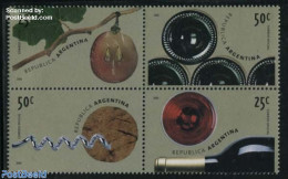 Argentina 2000 Wine 4v [+], Mint NH, Nature - Fruit - Wine & Winery - Unused Stamps