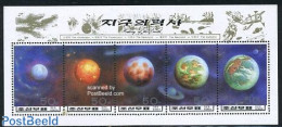 Korea, North 1996 Earth History 5v M/s, Mint NH, Science - Astronomy - Astrologia