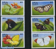 Maldives 1999 Butterflies 6v, Mint NH, Nature - Butterflies - Maldives (1965-...)