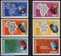 Guinea, Republic 1972 I.T.U. 6v, Mint NH, Science - Transport - Various - Telecommunication - Space Exploration - I.T.U. - Telecom