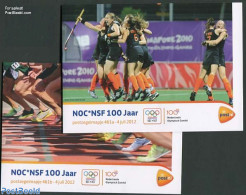 Netherlands 2012 100 Years NOC/NSF Presentation Pack 461a+b, Mint NH, Health - Nature - Sport - Disabled Persons - Hor.. - Neufs