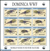 Dominica 1994 WWF, Insects M/s, Mint NH, Nature - Insects - World Wildlife Fund (WWF) - Dominican Republic