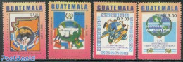 Guatemala 2002 125 Years UPU 4v, Mint NH, Various - U.P.U. - Globes - U.P.U.