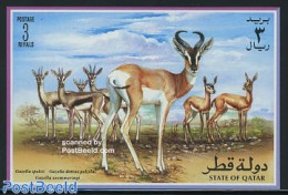 Qatar 1996 Gazelles S/s, Mint NH, Nature - Animals (others & Mixed) - Qatar