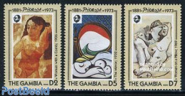 Gambia 1993 Picasso 3v, Mint NH, Art - Modern Art (1850-present) - Pablo Picasso - Gambia (...-1964)