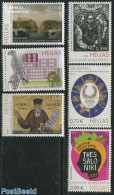 Greece 2014 Events 6v, Mint NH, Nature - Religion - Transport - Birds - Religion - Ships And Boats - Art - Mosaics - Unused Stamps