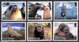 South Georgia / Falklands Dep. 2018 Antarctic Fur Seal 6v, Mint NH, Nature - Sea Mammals - Wild Mammals - Other & Unclassified