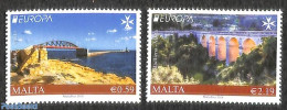 Malta 2018 Europa, Bridges 2v, Mint NH, History - Europa (cept) - Art - Bridges And Tunnels - Bruggen