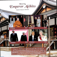 Palau 2019 Emperor Akihito 4v M/s, Mint NH, History - Kings & Queens (Royalty) - Königshäuser, Adel