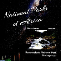 Sierra Leone 2015 Ranomafana National Park Madagascar S/s, Mint NH, Nature - National Parks - Water, Dams & Falls - Natuur