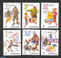 Australia 2019 Aussi Alphabet 6v, Mint NH, Nature - Dogs - Art - Comics (except Disney) - Unused Stamps
