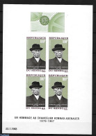 Senegal 1967 Konrad Adenauer S/s Imperforated, Mint NH, History - Europa Hang-on Issues - Politicians - Ideas Europeas