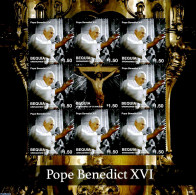 Saint Vincent & The Grenadines 2014 Bequia, Pope Benedict XVI M/s, Mint NH, Religion - Pope - Religion - Papes