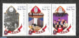Macao 2019 Sheng Kung Hui Choi Kou School 3v [::], Mint NH, Science - Education - Unused Stamps