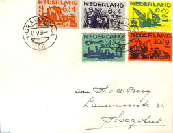 Netherlands 1959 First Day Cancellation On Normal Cover, First Day Cover - Lettres & Documents